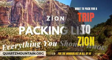 Essential Items to Pack for a Trip to Zion: Your Complete Guide