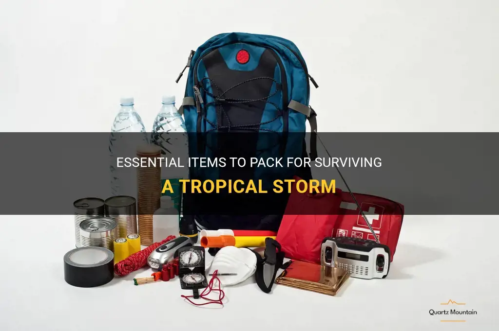 what to pack for a trpical storm