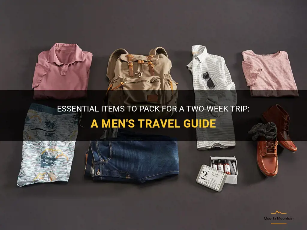 what to pack for a two week trip for men