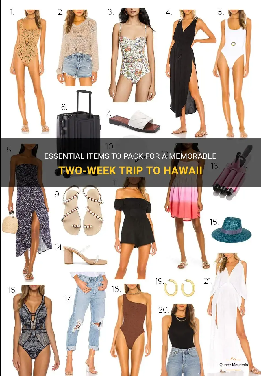 what to pack for a two week trip to hawaii