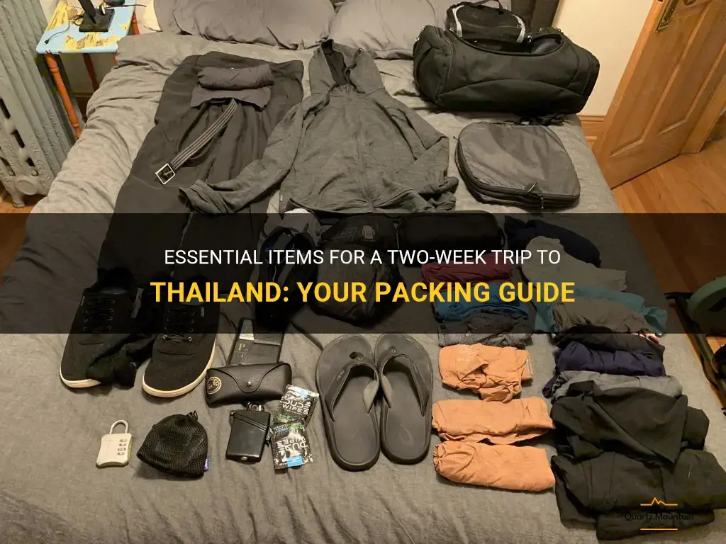 what to pack for a two week trip to thailand