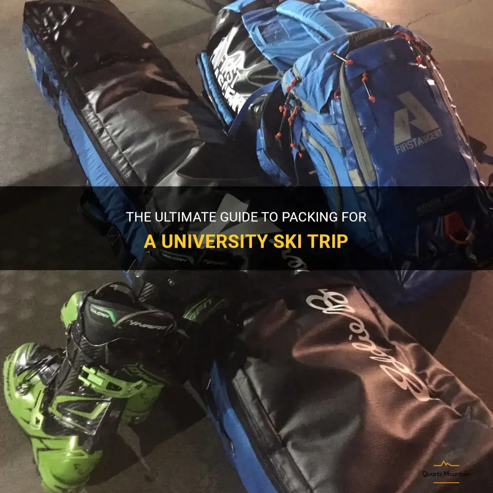 what to pack for a uni ski trip
