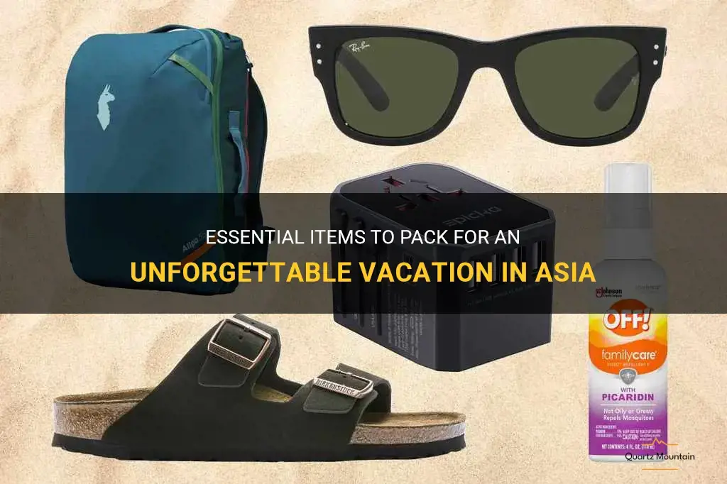 what to pack for a vacation to asia