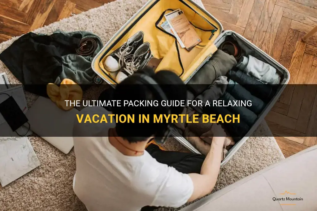 what to pack for a vacation to myrtle beach