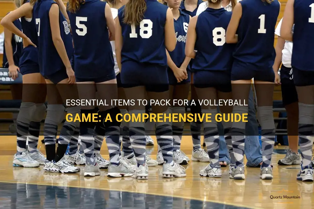 what to pack for a volleyball game