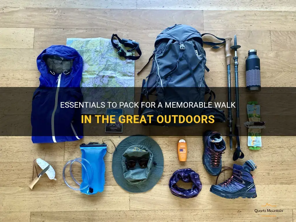 what to pack for a walk