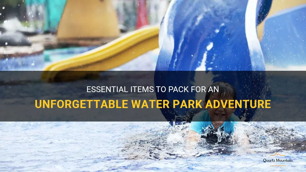 what to pack for a water pa