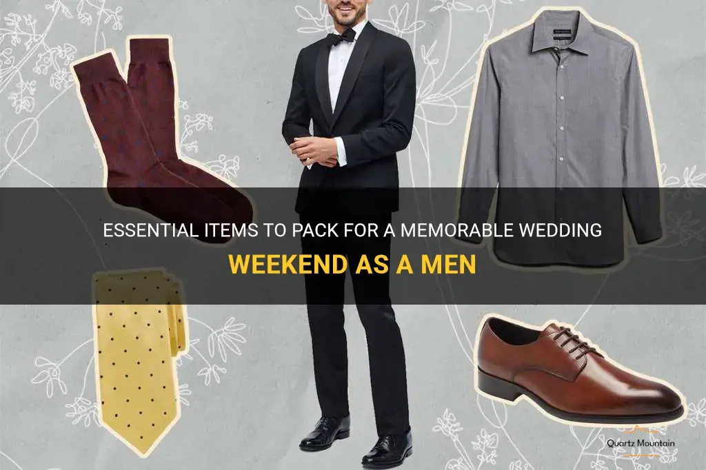 what to pack for a wedding weekend men