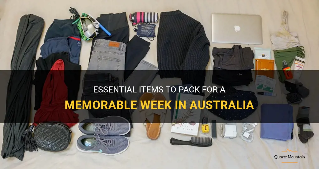 what to pack for a week in australia