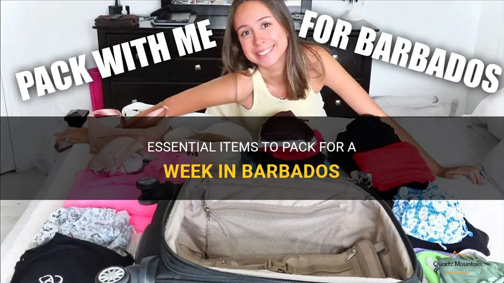 what to pack for a week in barbados