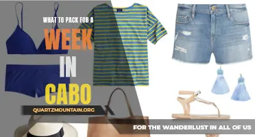 Essential Items to Pack for a Week in Cabo