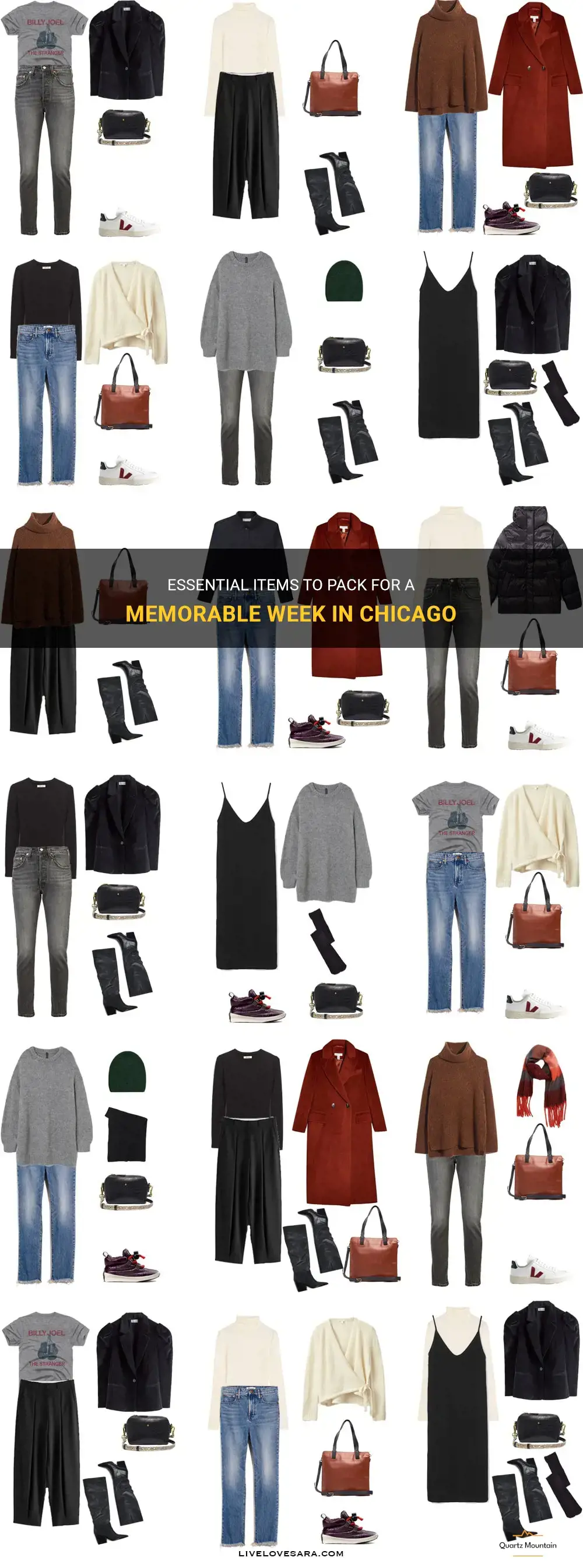 what to pack for a week in Chicago