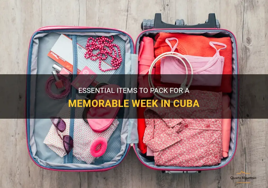 what to pack for a week in cuba
