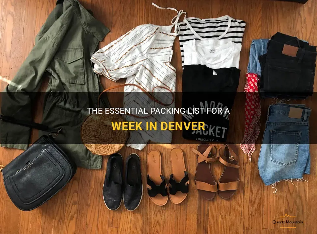 what to pack for a week in denver