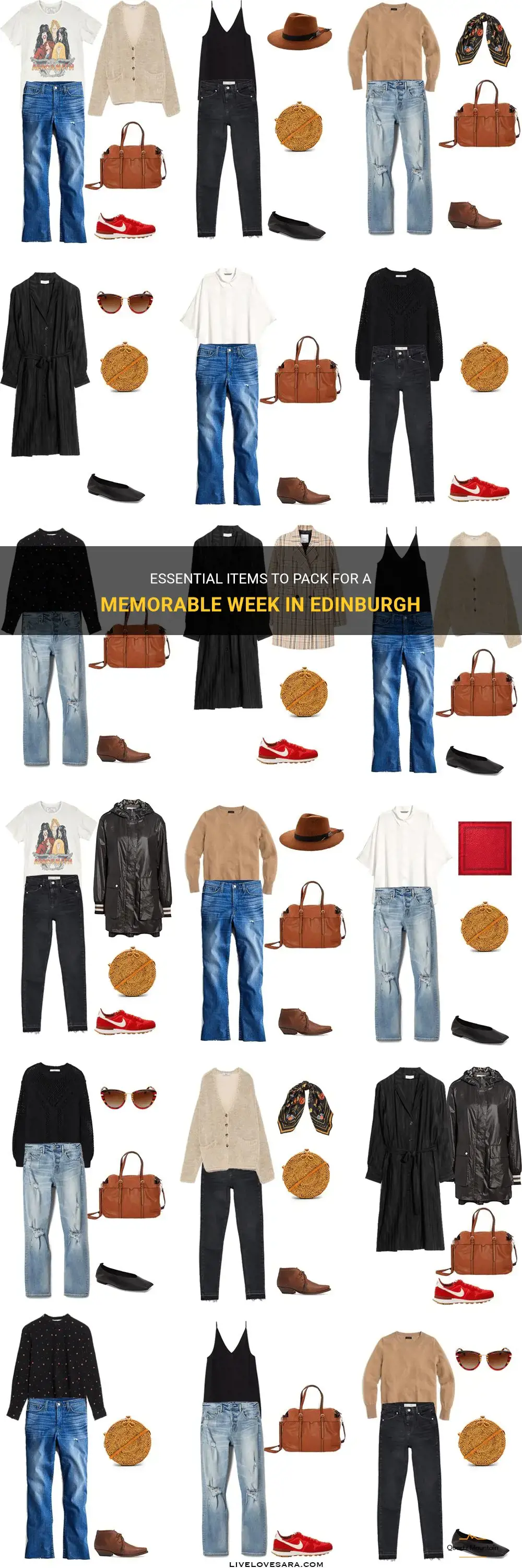 what to pack for a week in edinburgh
