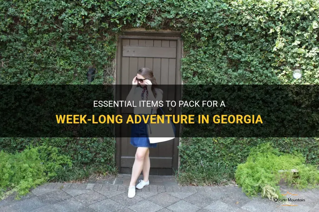 what to pack for a week in Georgia