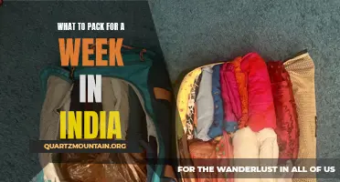 Essential Items to Pack for a Memorable Week in India