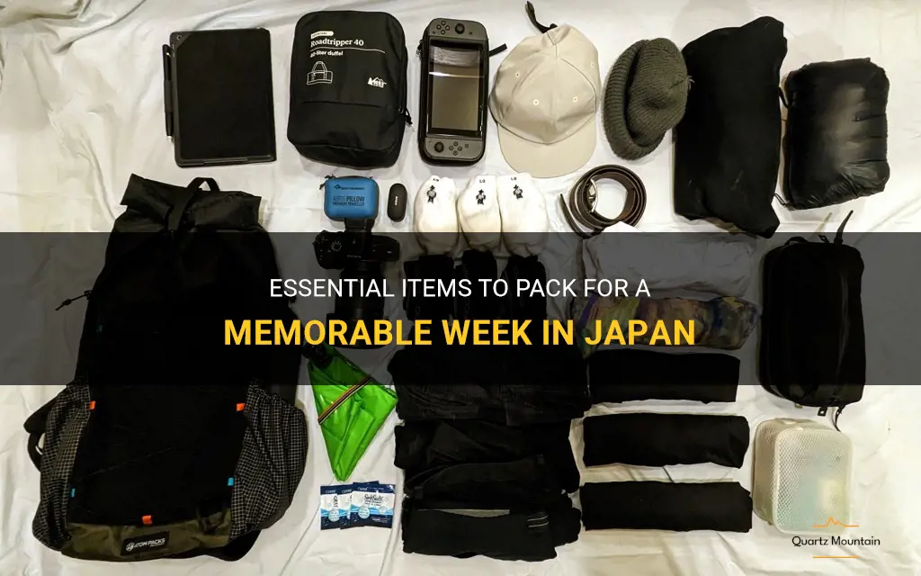 what to pack for a week in japan