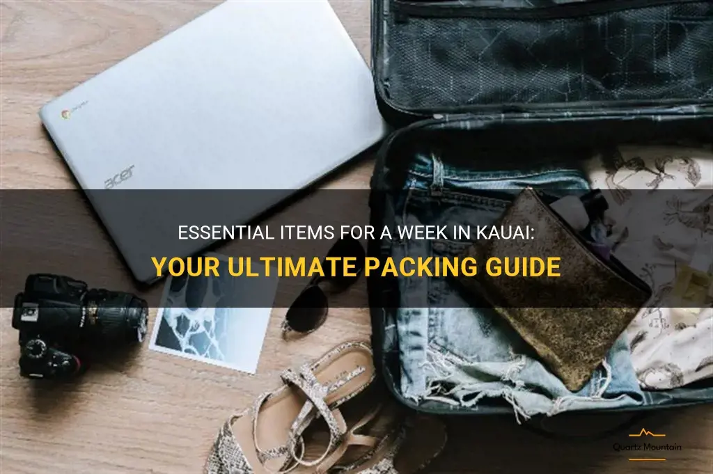 what to pack for a week in kauai
