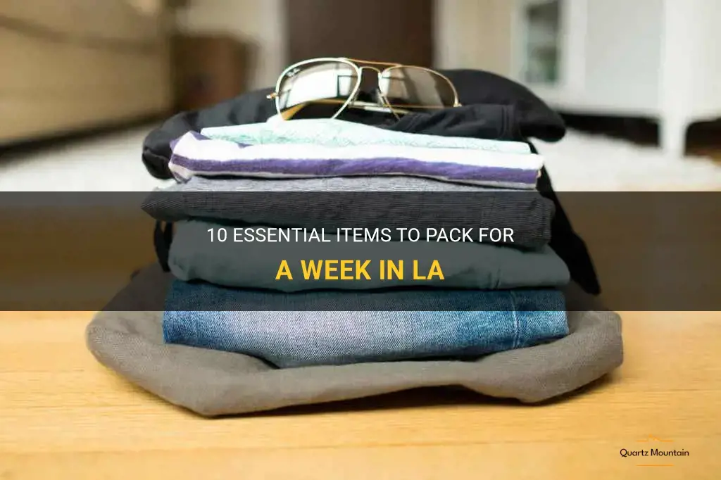 what to pack for a week in la