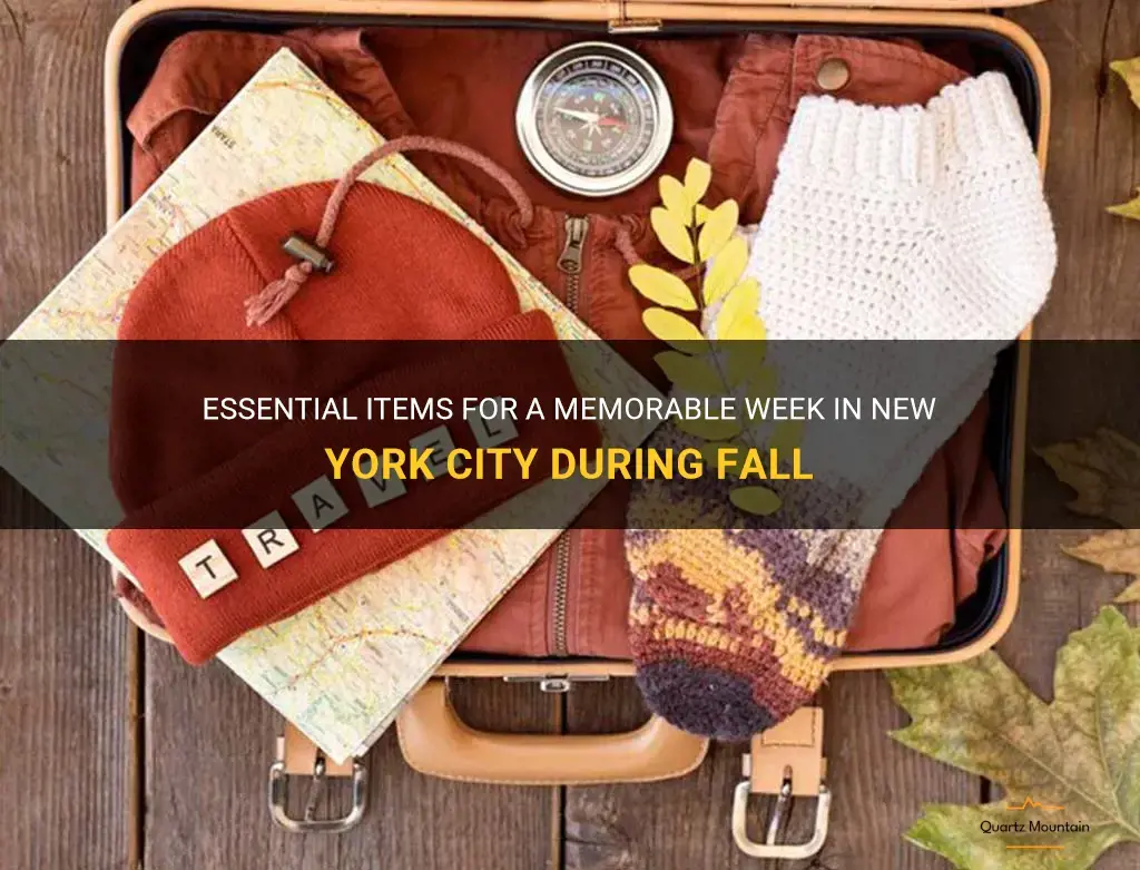 what to pack for a week in New York fall