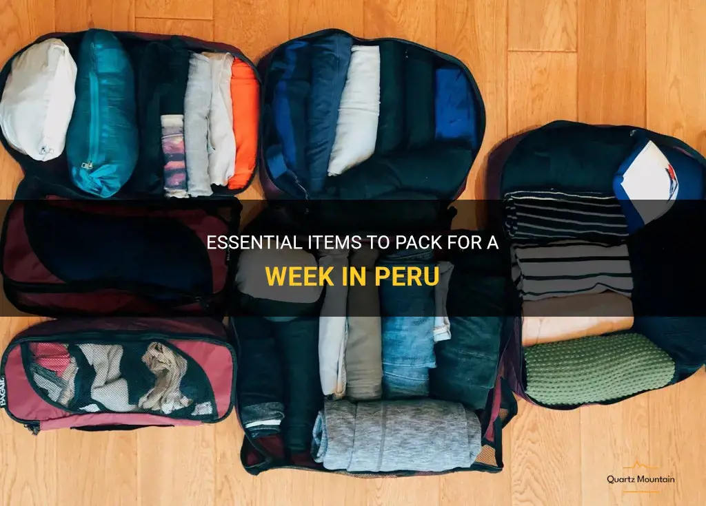what to pack for a week in peru