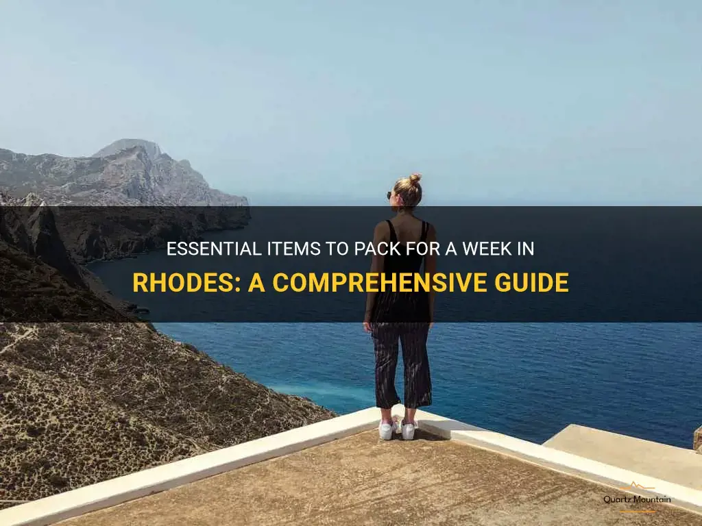 what to pack for a week in rhodes