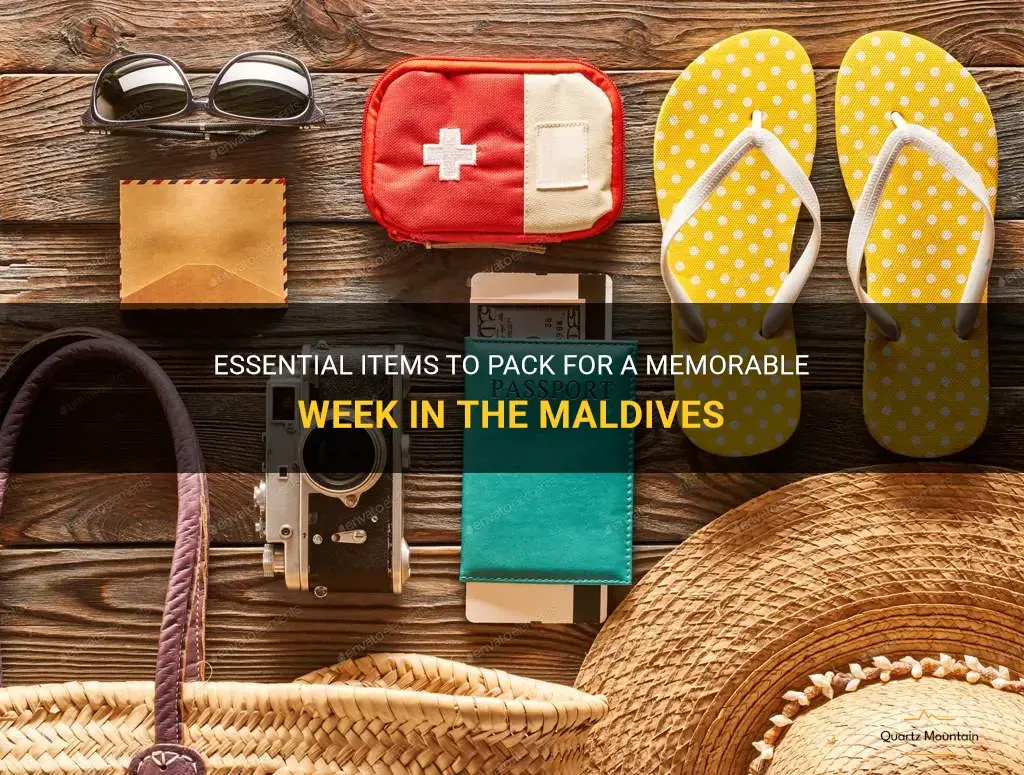 what to pack for a week in the maldives