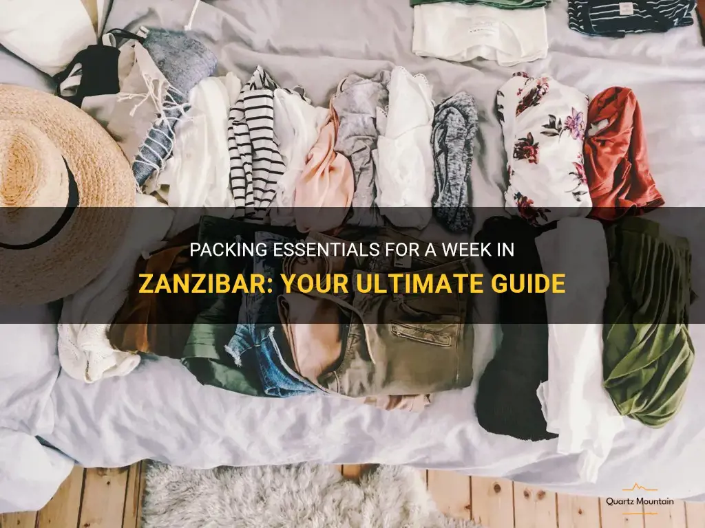 what to pack for a week in zanzibar