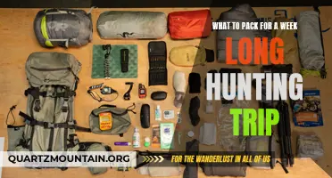Essential Gear and Supplies for a Memorable Week-Long Hunting Trip