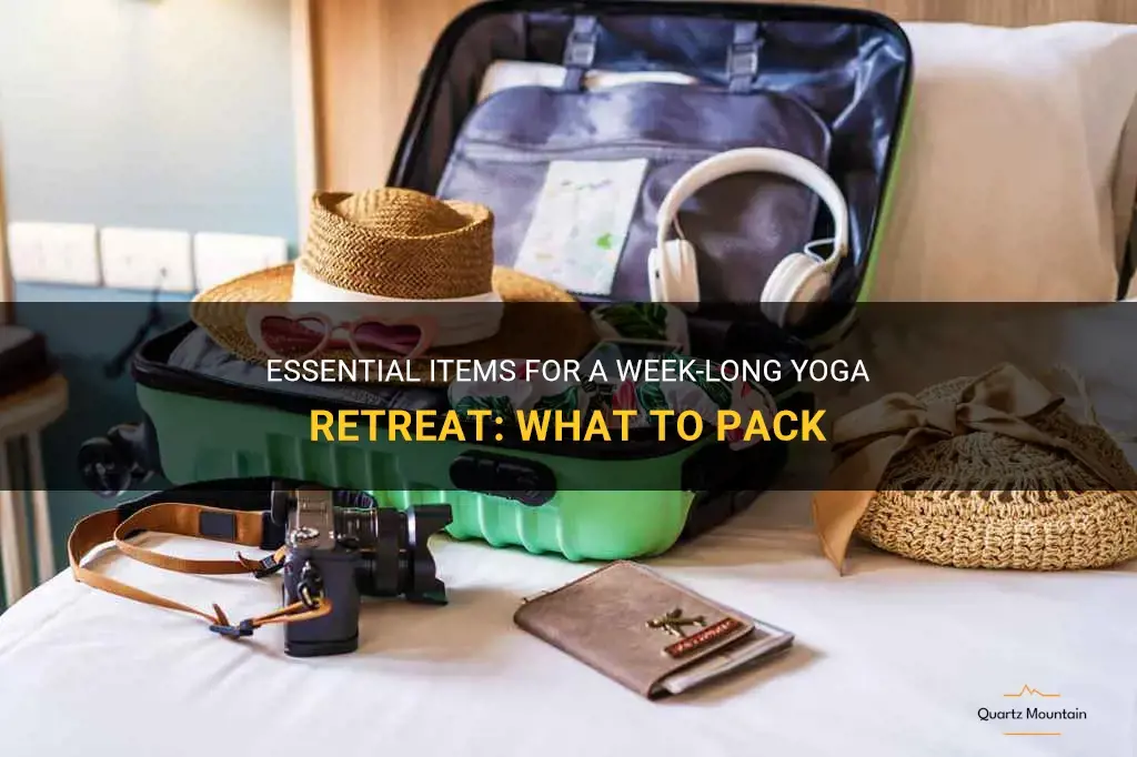 what to pack for a week long yoga retreat