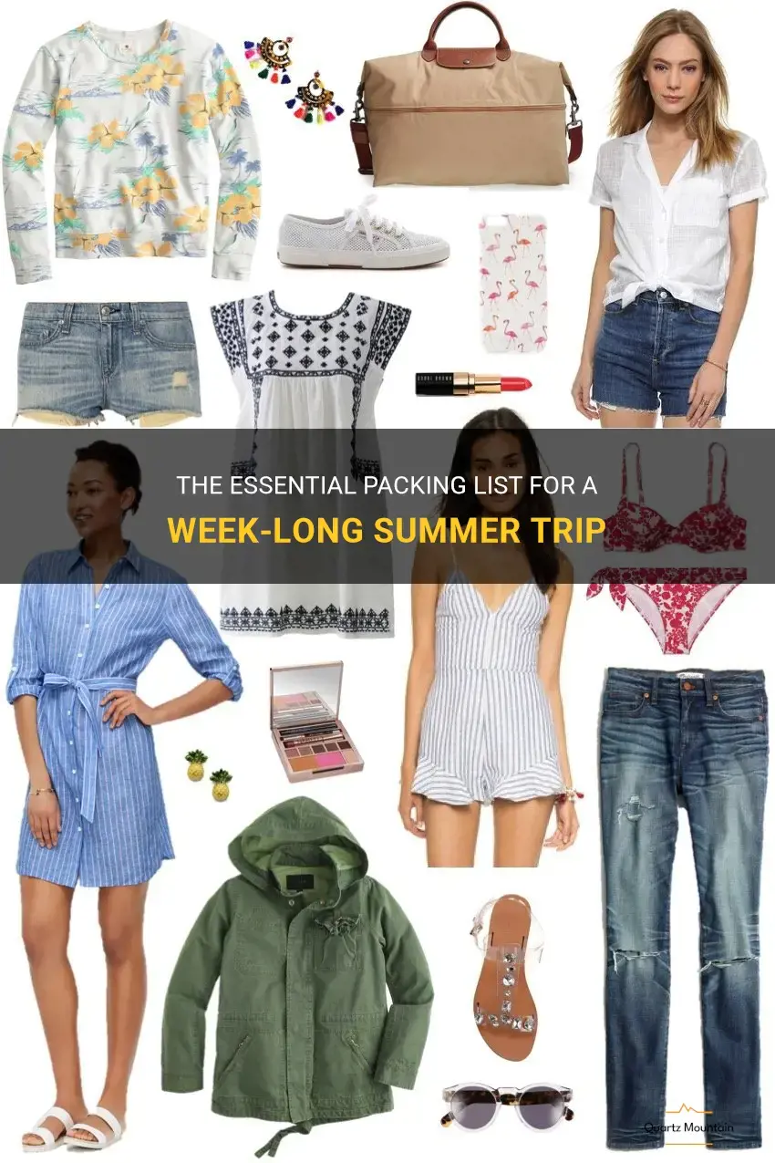 what to pack for a week trip in summer