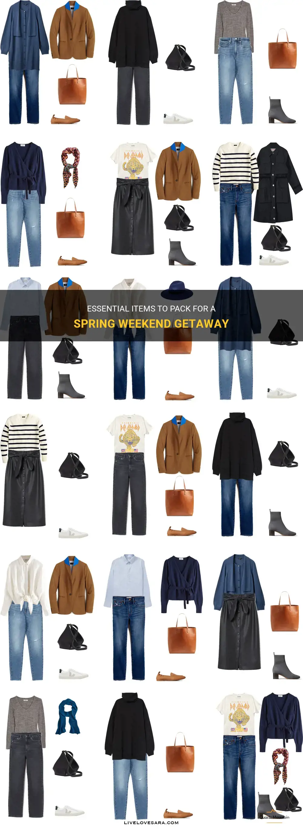 what to pack for a weekend away in spring