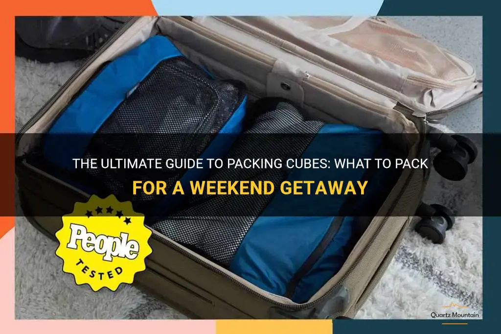 what to pack for a weekend away packing cubes
