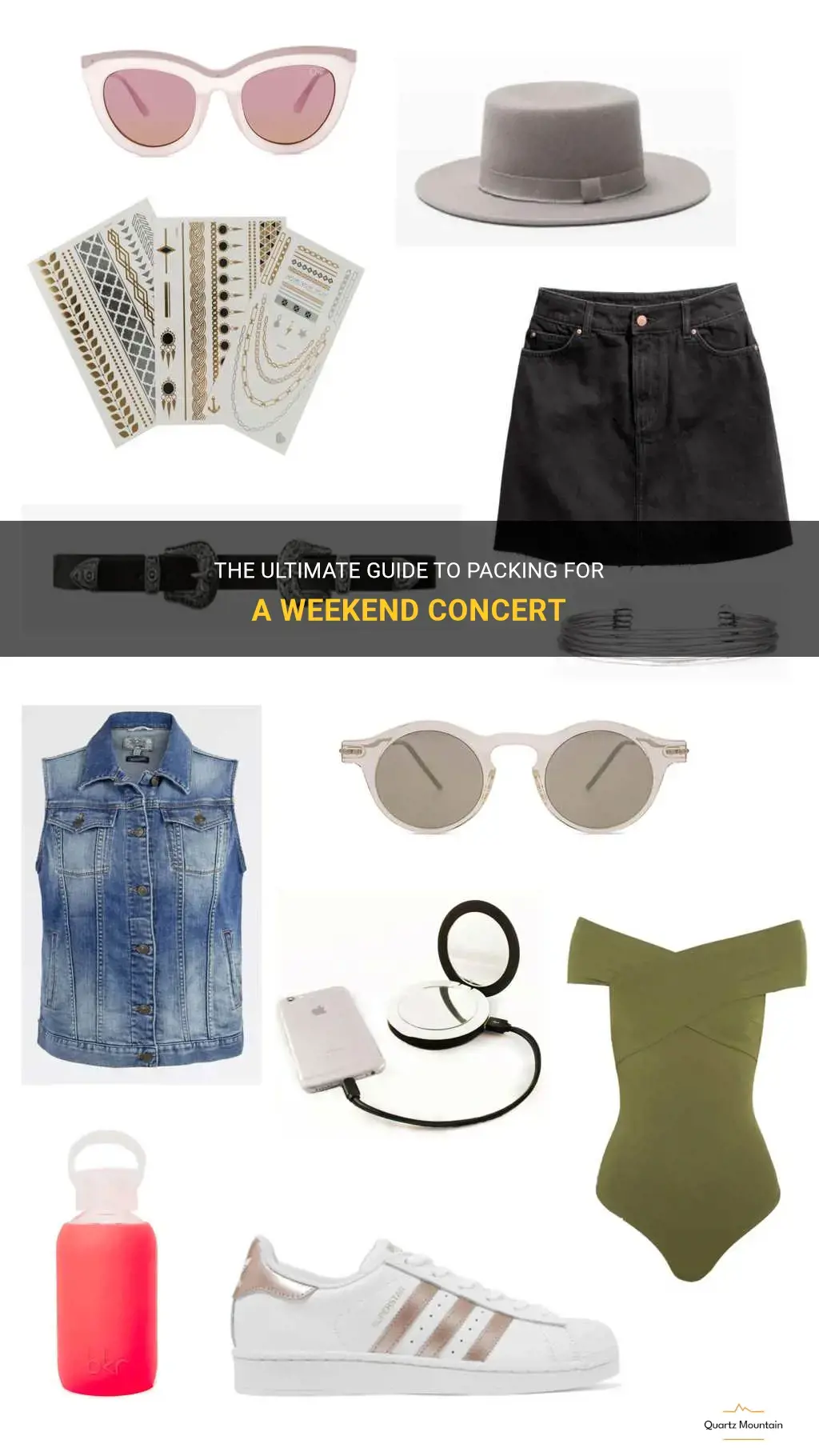 what to pack for a weekend concert