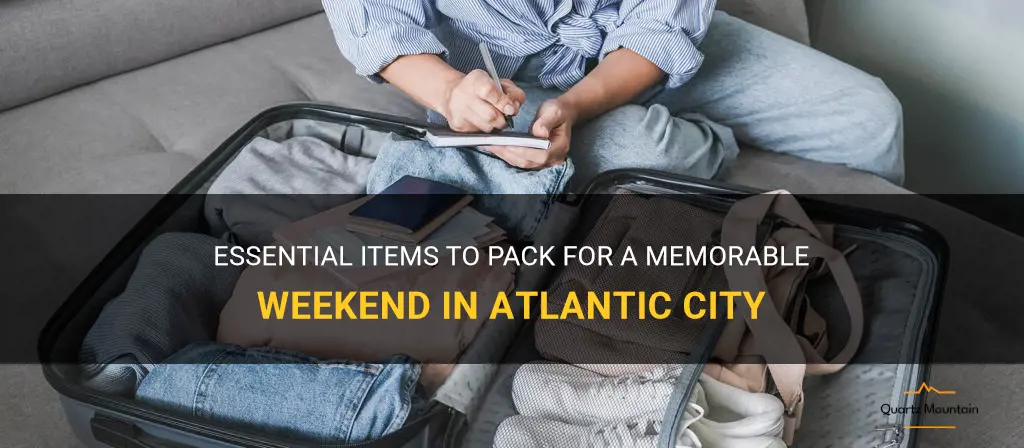 what to pack for a weekend in atlantic city