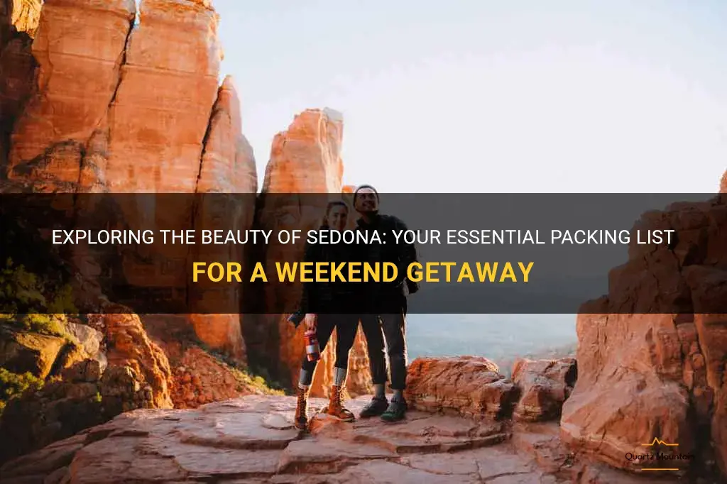 what to pack for a weekend in sedona