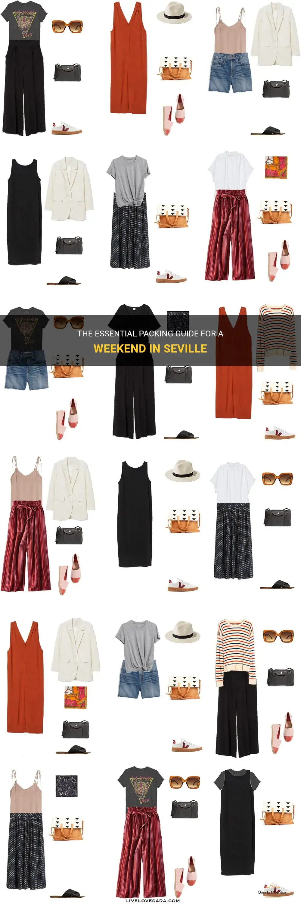 what to pack for a weekend in seville