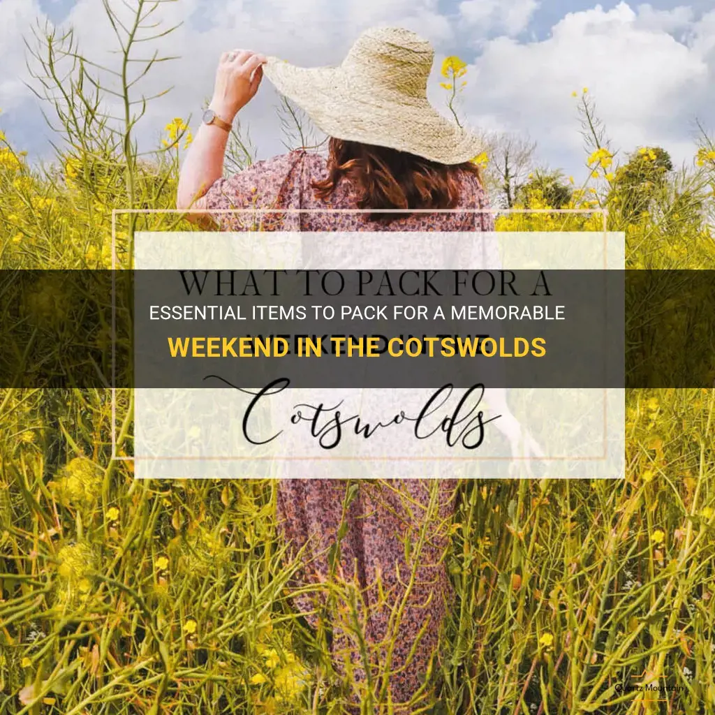 what to pack for a weekend in the cotswolds