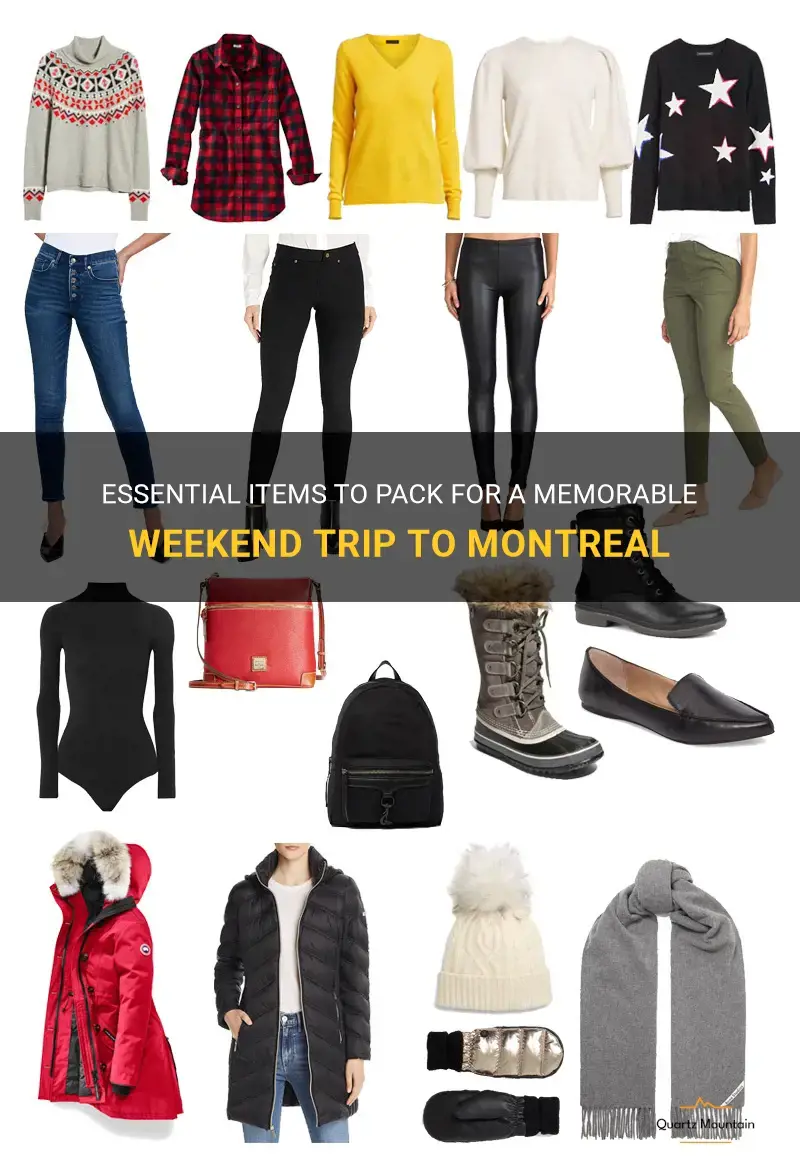 what to pack for a weekend trip to montreal