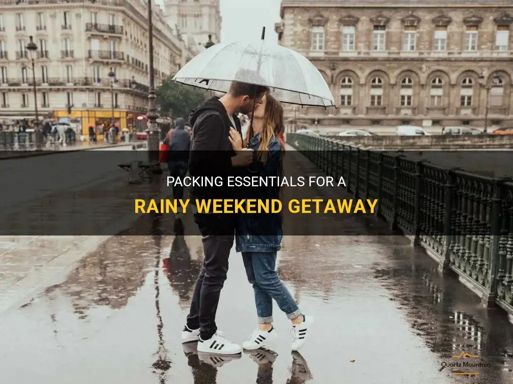 what to pack for a weekend trip with rain