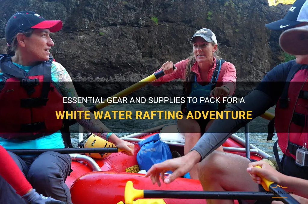 what to pack for a white water rafting trip
