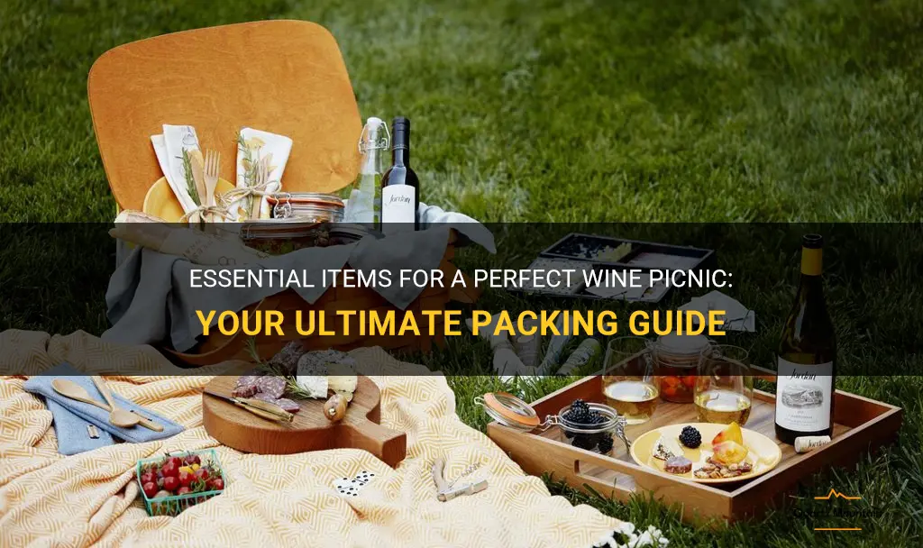 what to pack for a wine picnic
