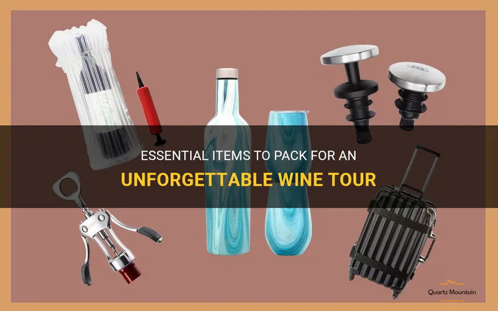 what to pack for a wine tour