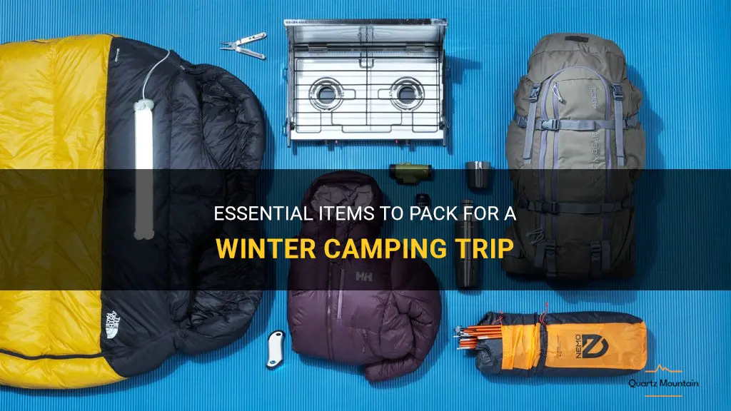 what to pack for a winter camping trip