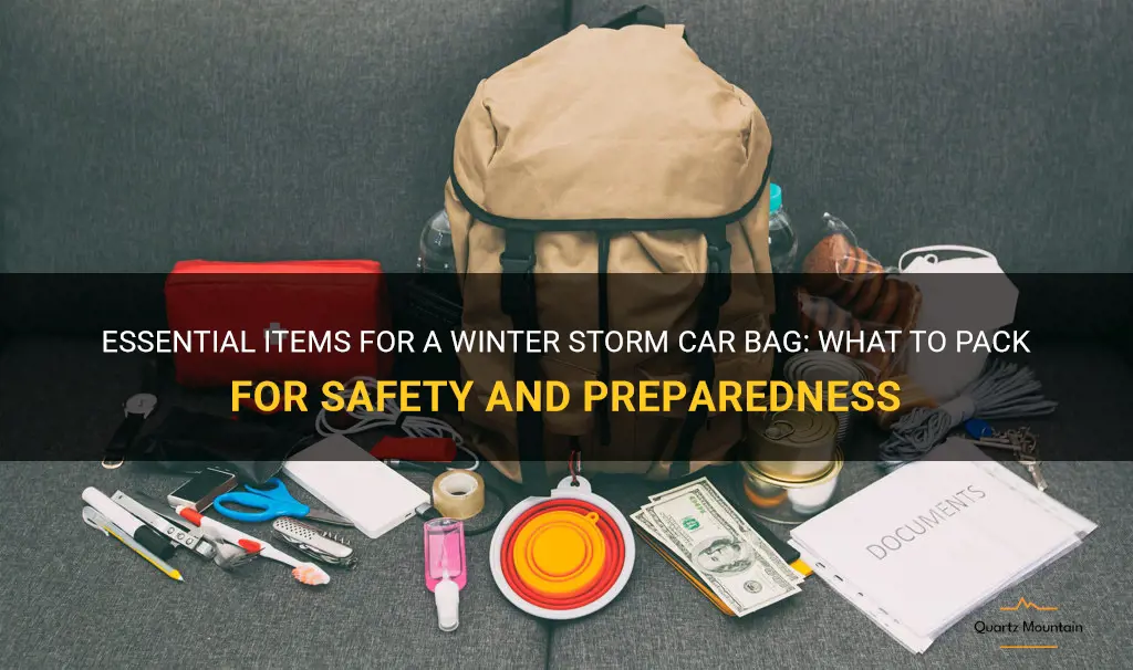 what to pack for a winter storm car bag