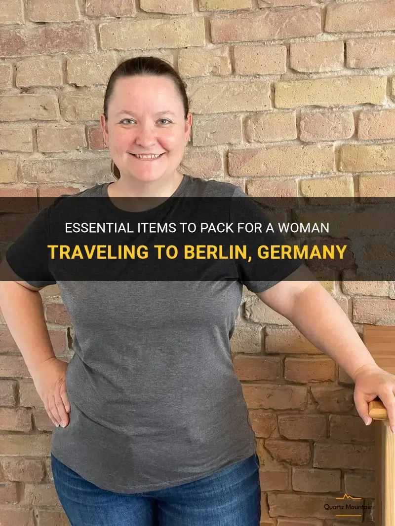 what to pack for a woman for berlin ger
