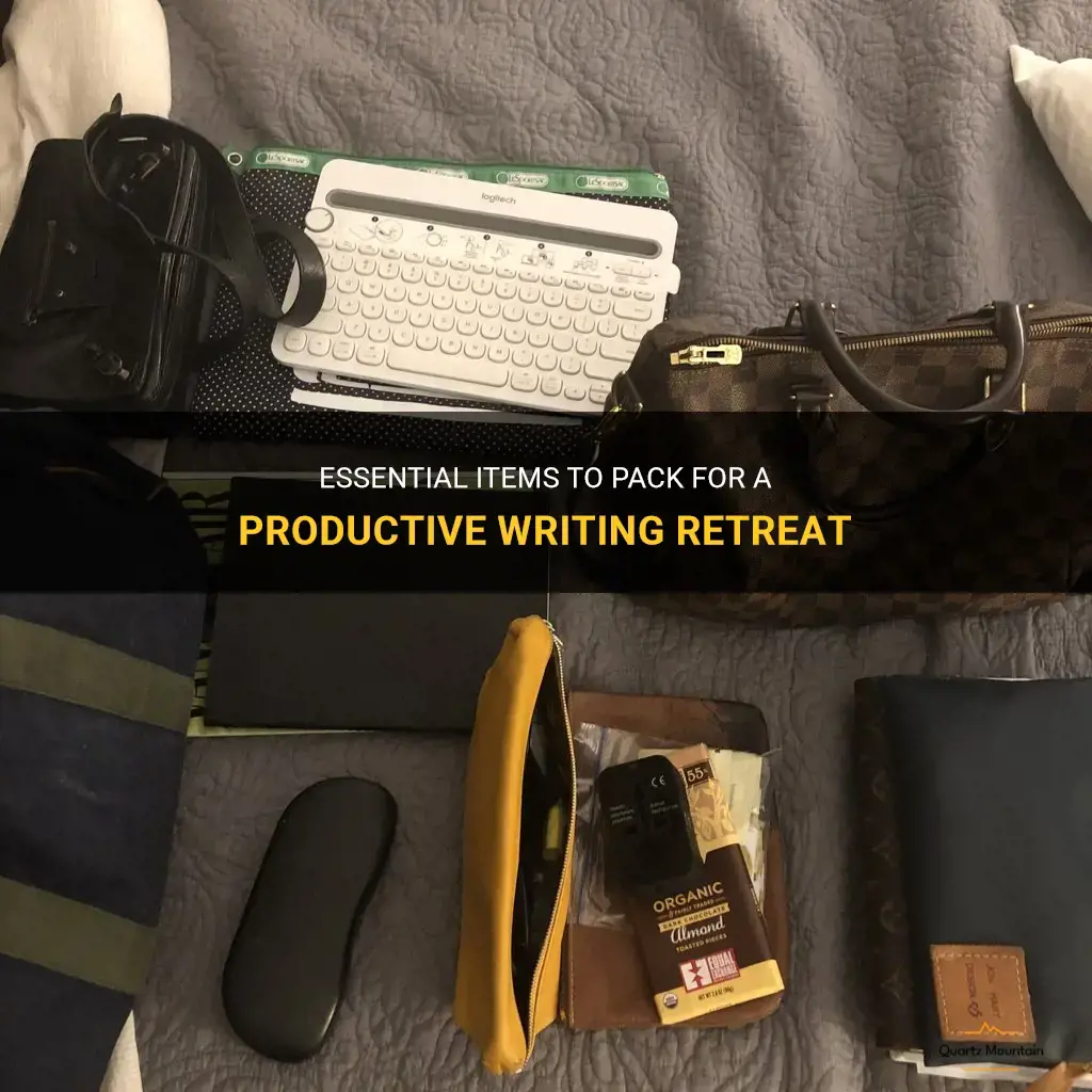 what to pack for a writing retreat