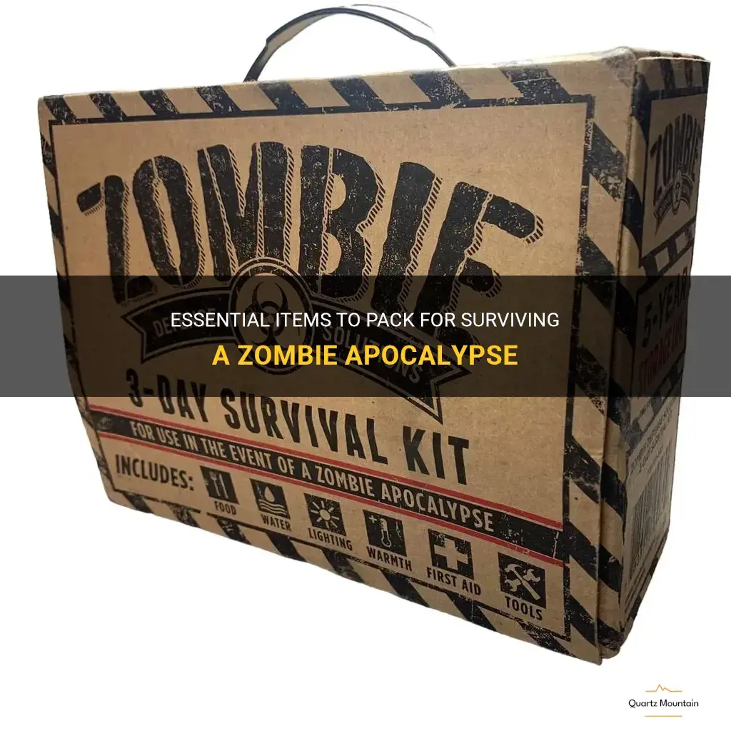 what to pack for a zombie