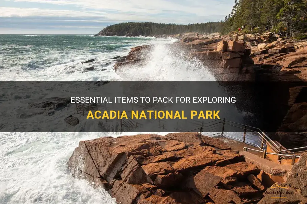 what to pack for acadia national park